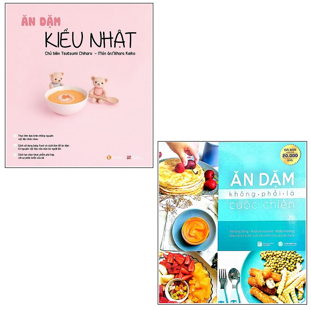 Sách - Combo 2 quyển Ăn dặm không phải là cuộc chiến và Ăn dặm kiểu Nhật
