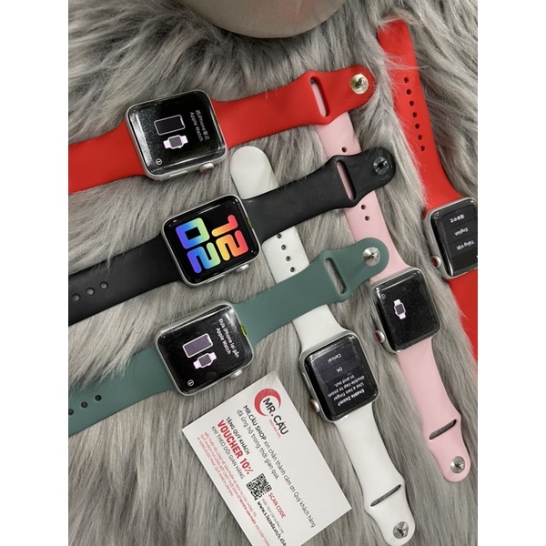 Đồng hồ Apple Watch Series 3 (  bản LTE ) Size 42mm viền nhôm , Zin 99% Như Mới, Chính Hãng Apple  MR CAU