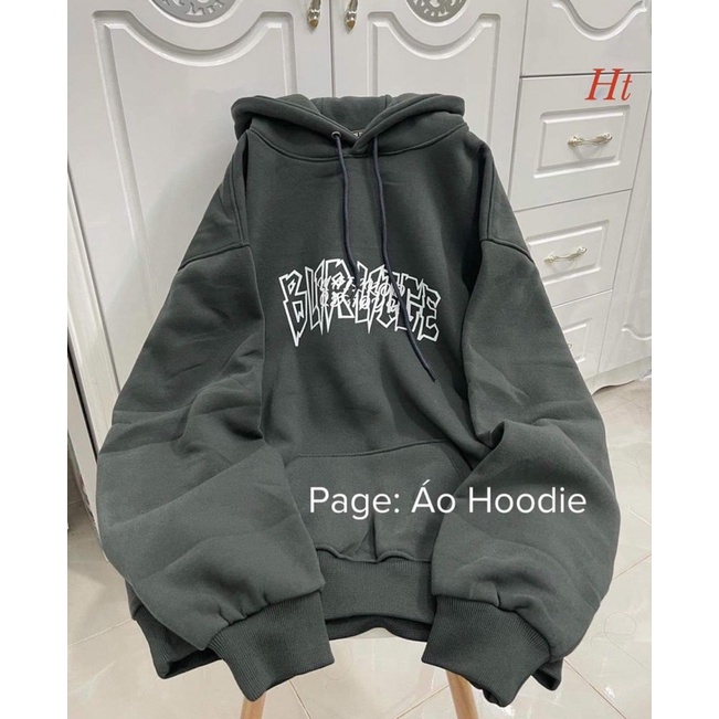 Áo hoodie cotton chữ rối HT12