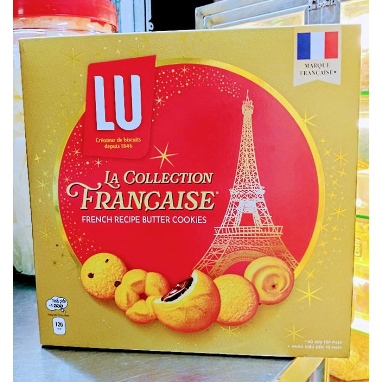 Bánh Quy bơ LU Pháp 5 loại bánh hộp thiết 708g