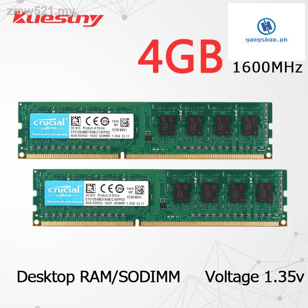 Thẻ Nhớ Ram Micron 2gb 2rx8 Pc3-8500U Ddr3 1066mhz 240pin Dimm Intel