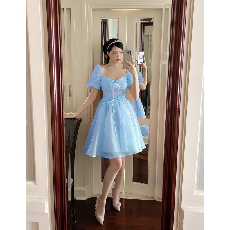 (Free ship) Mẫu Đầm Thiết Kế  Đa Năng -Mặc Trễ Vai Hay Hai Dây Đều Được UP VLTN Shop