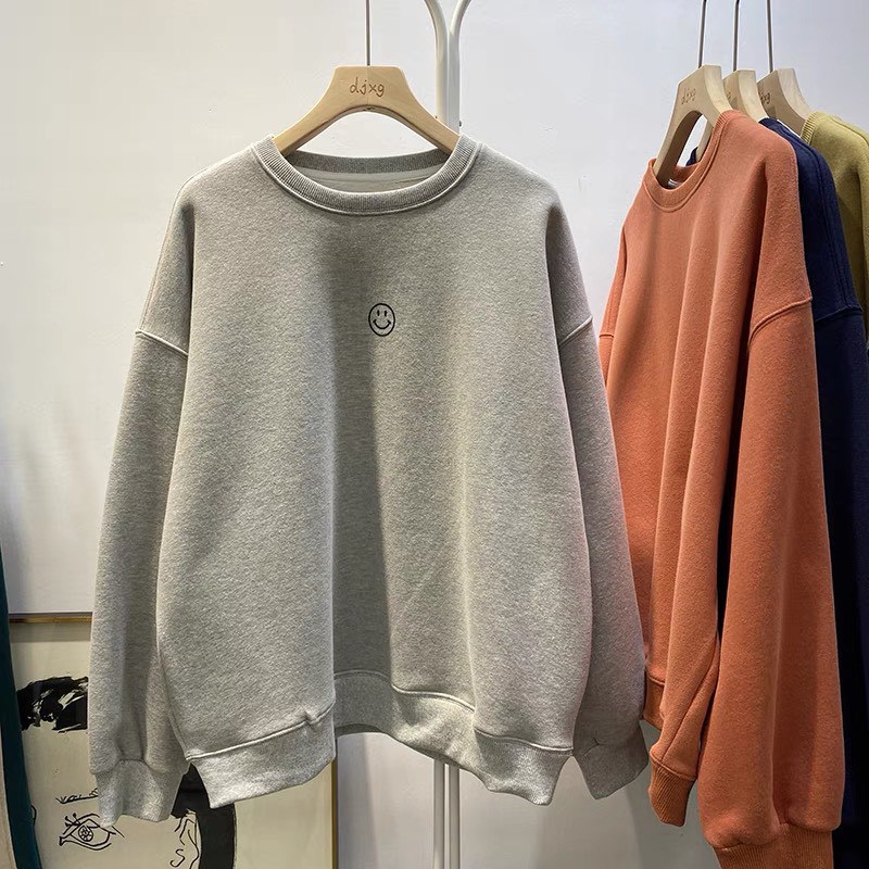 [ Mã 12FASHIONSALE1 giảm 10K đơn 50K ] Áo Sweater Nam Nữ Nỉ Bông Cổ Tròn Form rộng Hàng Cao Cấp Chuẩn Xịn THUS-A2N02 | BigBuy360 - bigbuy360.vn