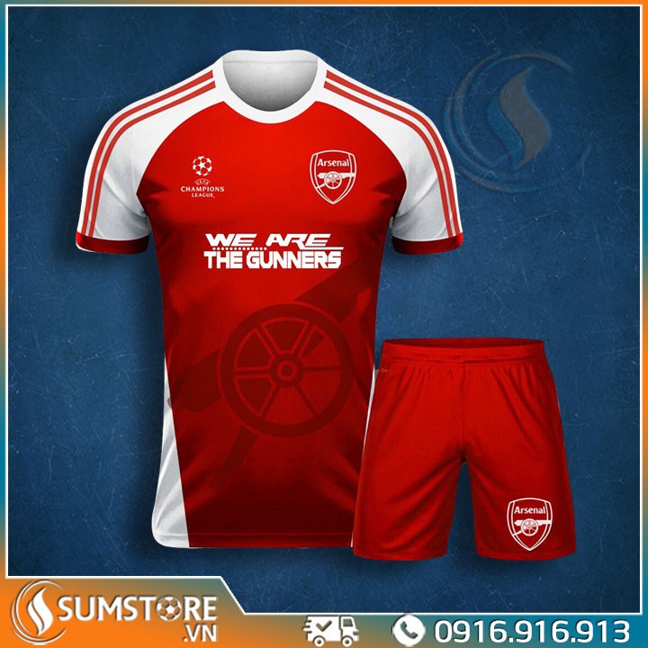 Đồ Đá Banh Thể Thao Độc Lạ Cực Đẹp - CLB Arsenal Gunner C1 Đỏ