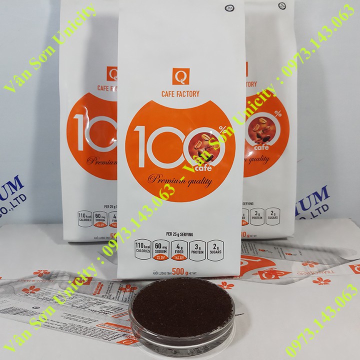 03 bịch cà phê rang xay Trần Quang 500g