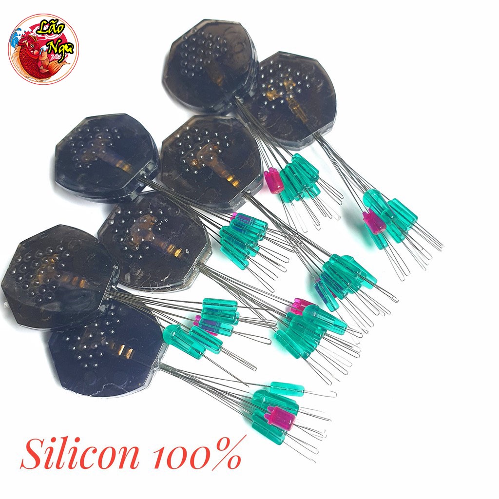 [COMBO 3 Cái] Hạt chặn phao Silicon hạt chặn phao câu đài cao cấp