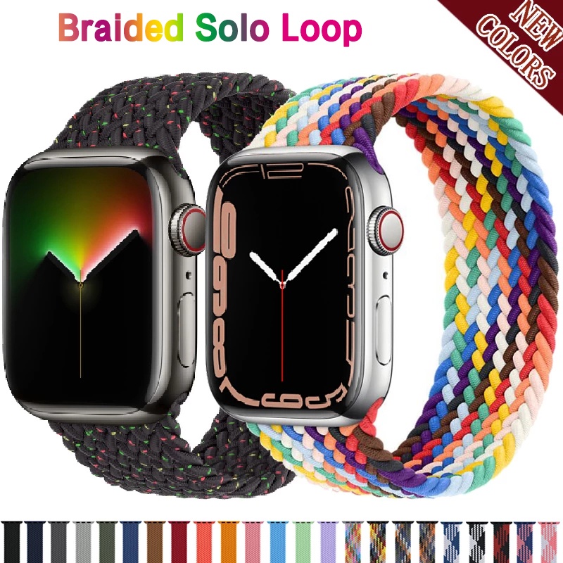 Dây Đeo Đồng Hồ Dạng Vòng Đơn Co Giãn Thay Thế Cho iWatch Ultra 49mm series 8 7 6 5 SE 4 3 2 1 41mm 45mm 40mm 42mm
