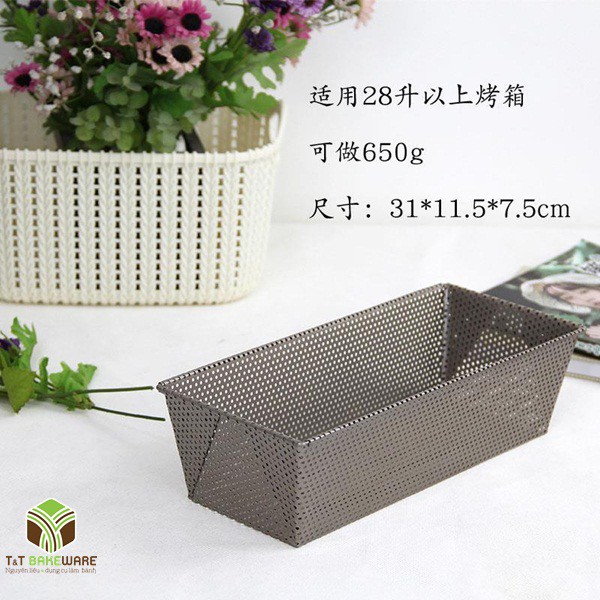 KHUÔN LÀM BÁNH MỲ GỐI ĐỤC LỖ chất liệu thép không gỉ nhiều cỡ