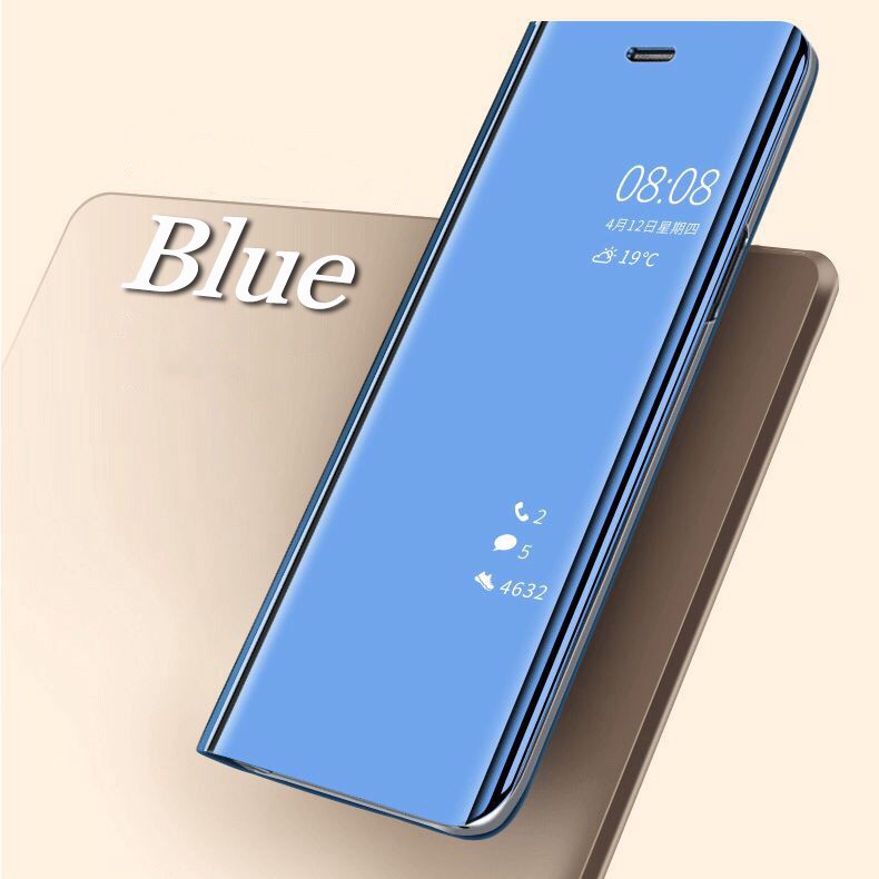 Bao da điện thoại mặt gương thông minh cho Xiaomi mi 8 8 SE 8 lite max 3