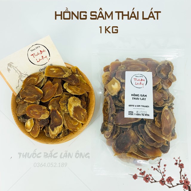 1kg Hồng Sâm Hàn Quốc Thái Lát