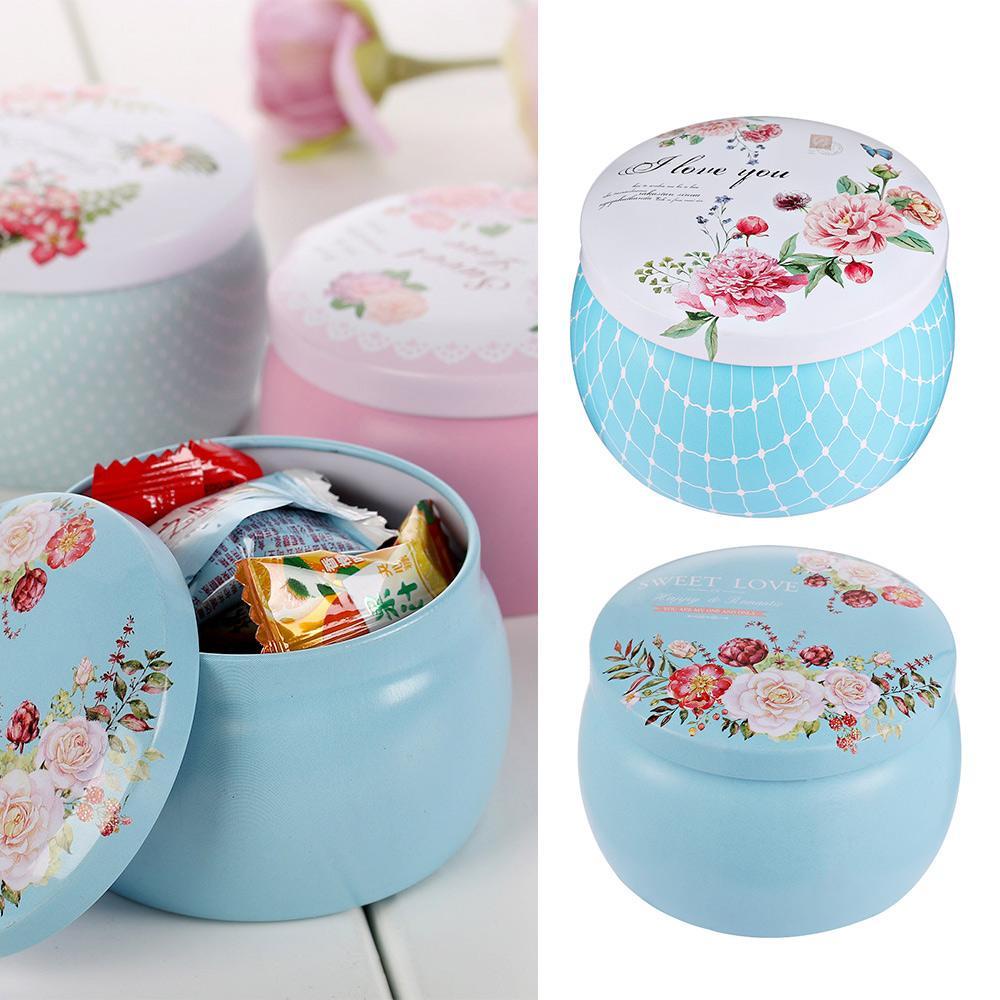 HECCEH Hộp Thiếc Đựng Kẹo Hình Hoa Hồng