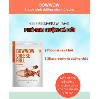 Phô mai cuộn cá hồi chó mèo