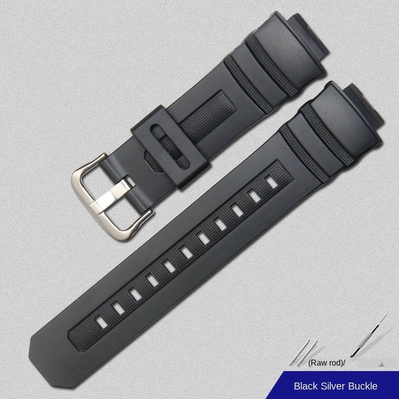 Dây Đeo Silicone Khóa Inox Cho Đồng Hồ Casio G-Shock AW-591 590/5230/282B AWG-M100/101 G-7700 / 7710