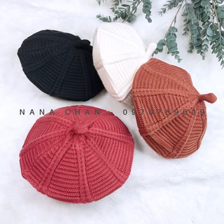 [M009] Mũ nồi len gân nổi cho bé 2T-7T