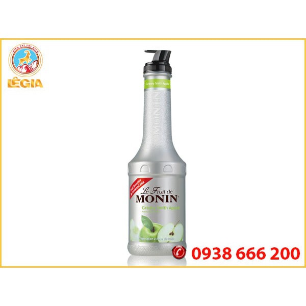 Mứt trái cây/ Puree /Fruit Mix Monin táo xanh chai 1L- LE FRUIT DE MONIN GRANNY SMITH APPLE