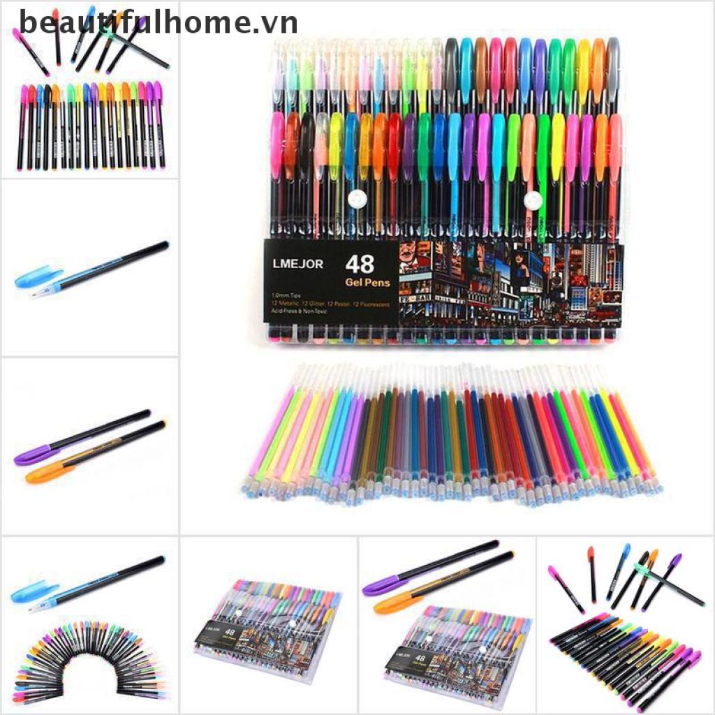 Set 48 cây bút mực gel neon nhiều màu sắc