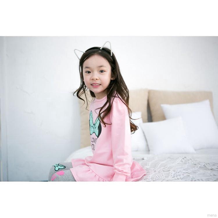 Bộ đồ hoạ tiết Mickey cho bé gái