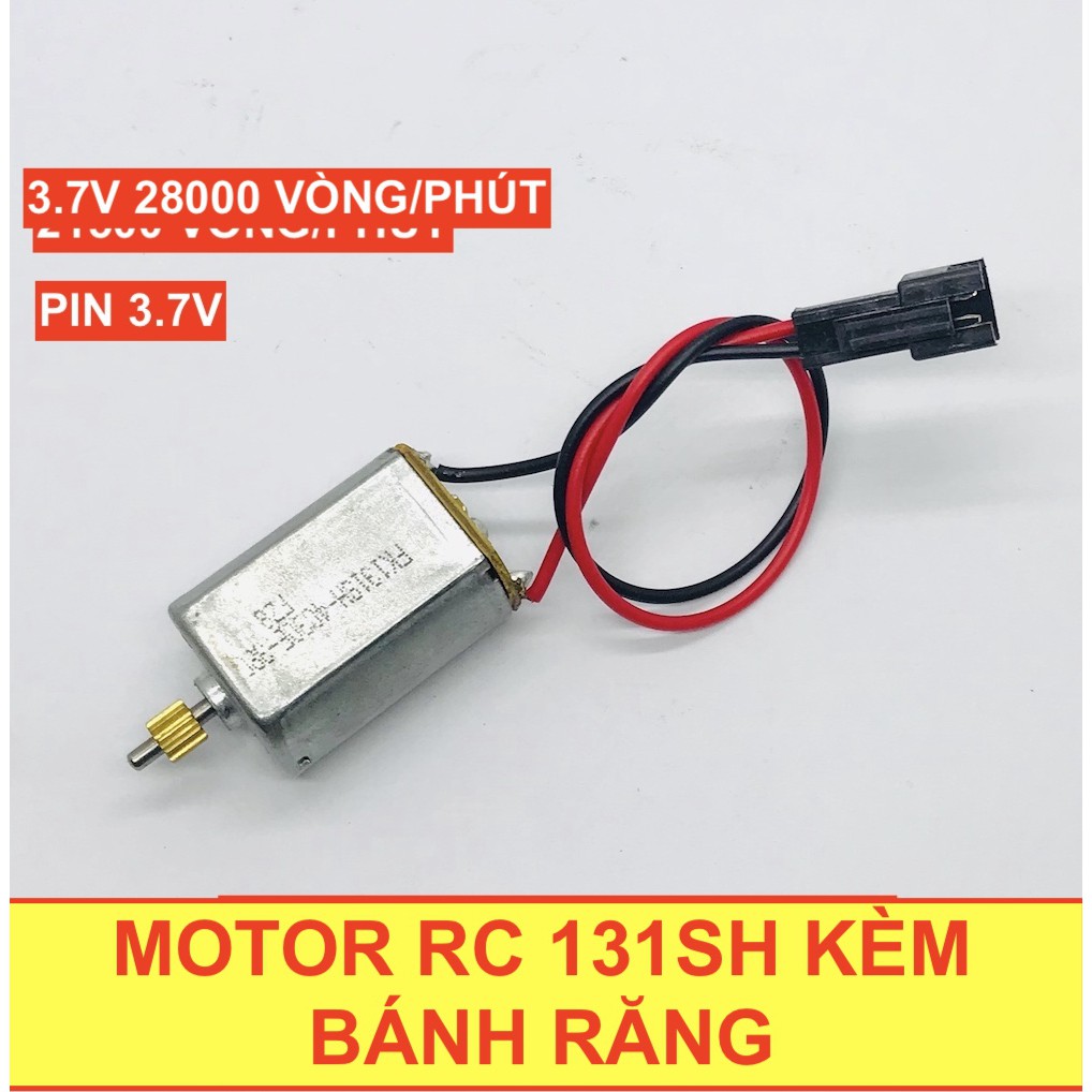 Motor mini 3.7V mã 131 FK131SH tốc độ cao 28000 RPM bảng mạch chống nhiễu dùng cho xe điều khiển R