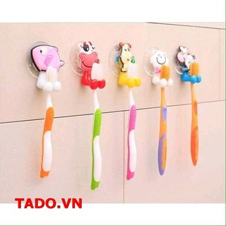[Hot] Móc cắm giữ bàn chải đánh răng hình thú hút chân không kute GD580