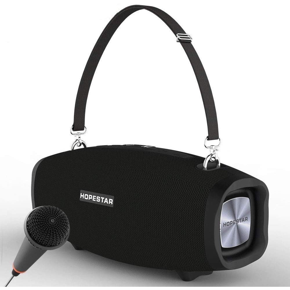 Loa bluetooth Karaoke cao cấp Hopestar H1 40W, Bass cực khủng, Pin 6000mAH + Kèm 1 micro không dây