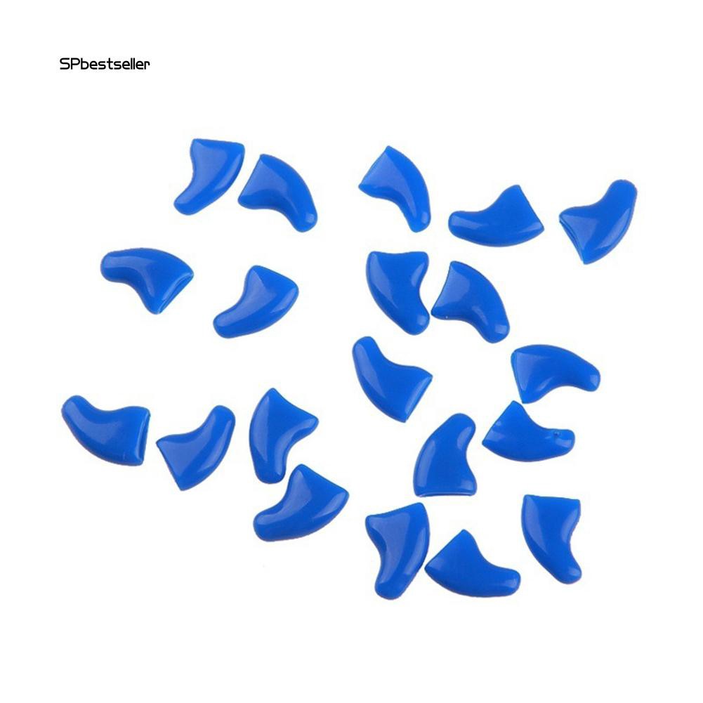 Bộ 20 vỏ gắn bảo vệ móng cho mèo cưng kèm keo dán an toàn tiện lợi