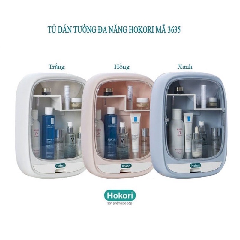 Kệ mỹ phẩm treo tường hai tầng 3635