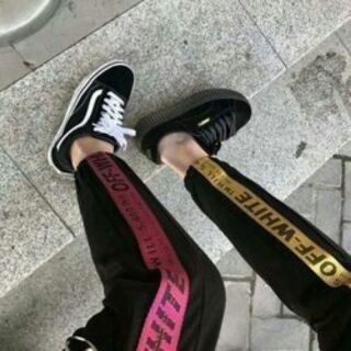 Quần jogger viền dây Off White