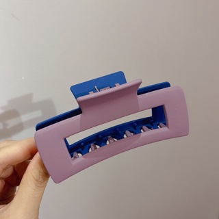 Kẹp tóc vuông size lớn phối 2 màu Su.N Accessories