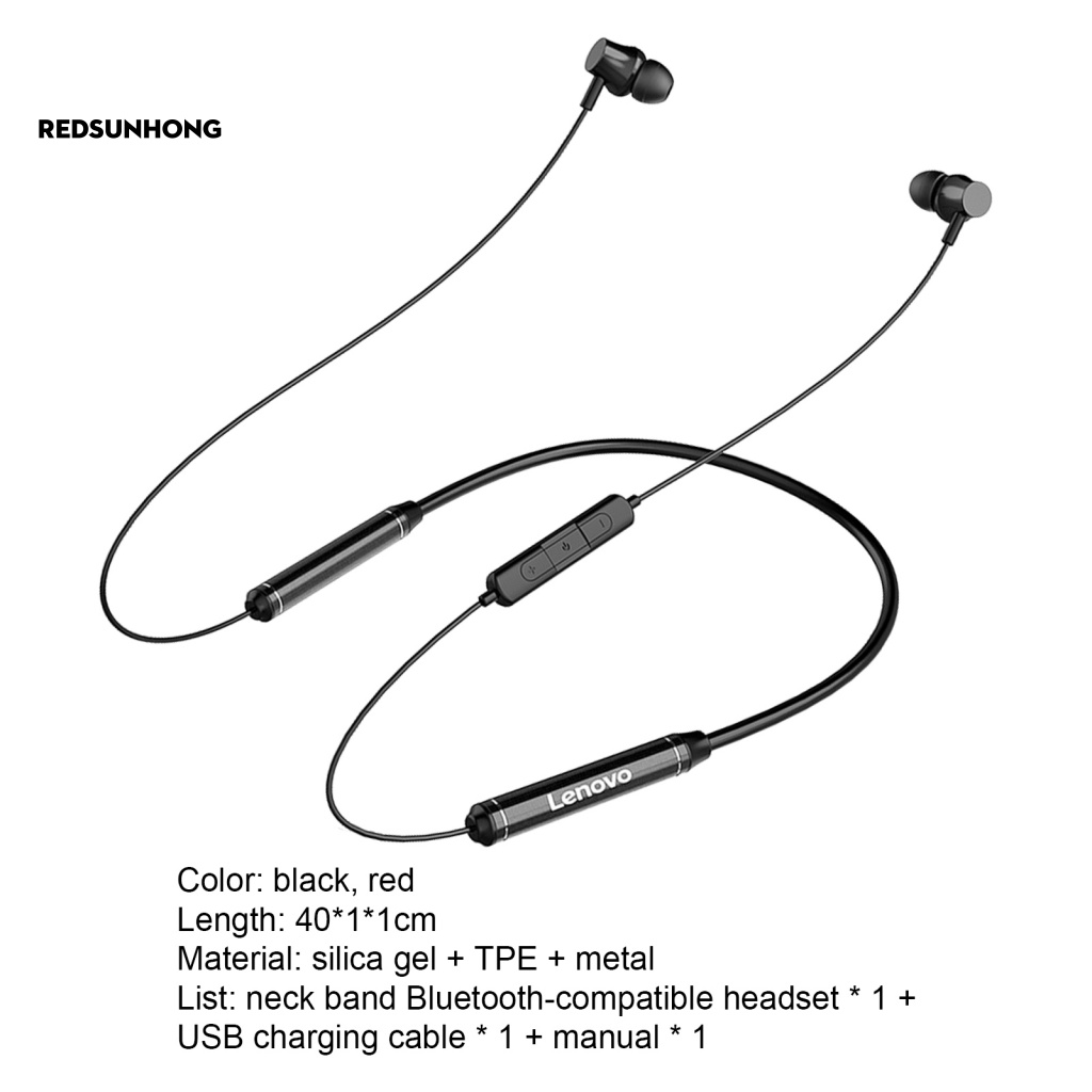 [RSH] Tai Nghe Thể Thao Không Dây Từ Tính Bền Bỉ Thời Gian Chờ Lâu Cho Luyện Tập Thể Thao