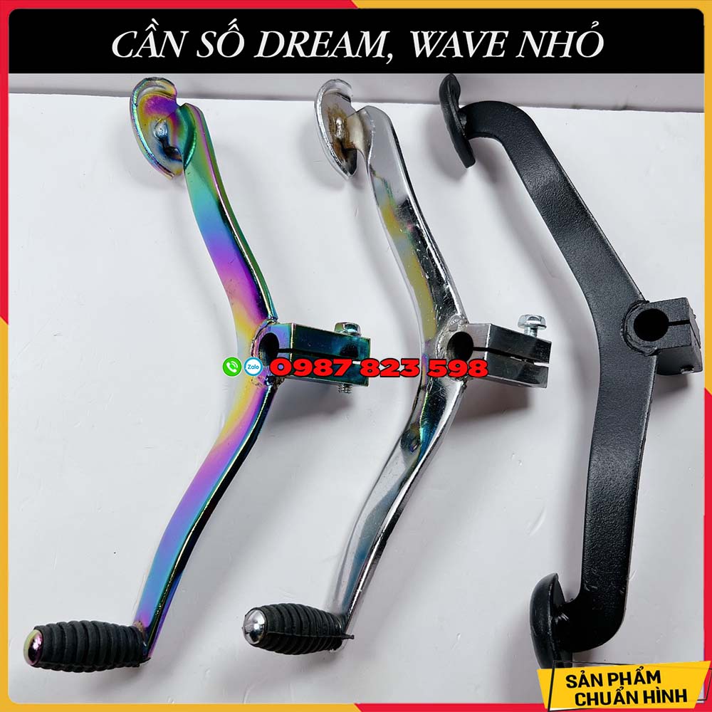 Cần Số Dream, Wave Nhỏ ( Đen tĩnh điện, inox trắng, xi titan)
