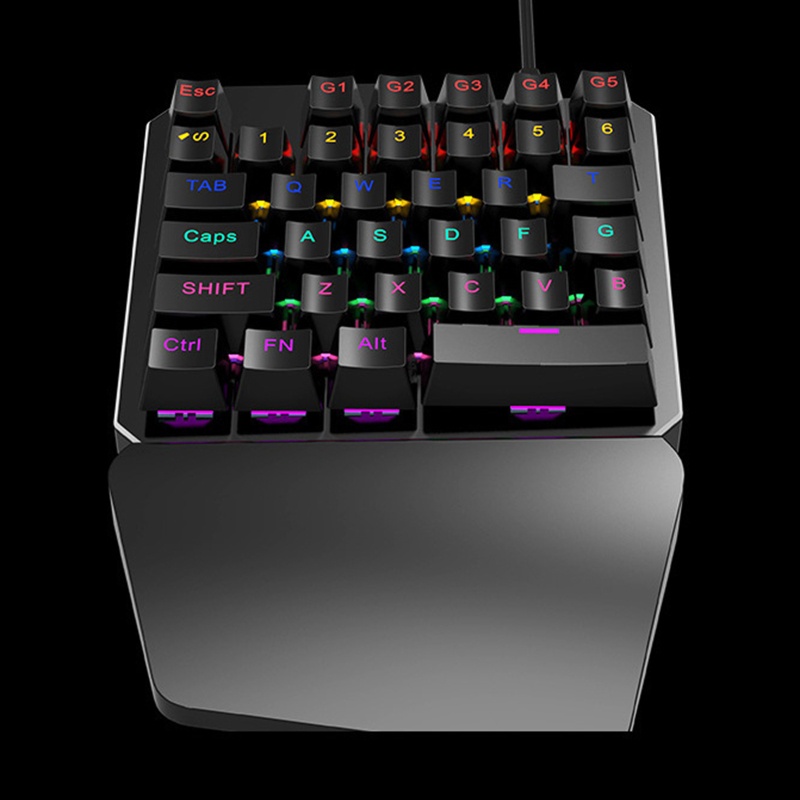 Bàn Phím Mini 35 Phím Có Đèn Nền RGB Dùng Để Chơi Game