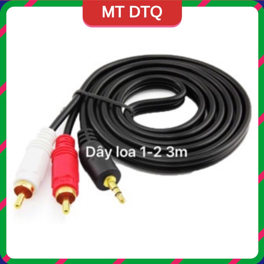 Dây nối loa 1 ra 2 1,5m-3m-5m màu đen hàng chất lượng giá rẻ - sieuthipkgiare