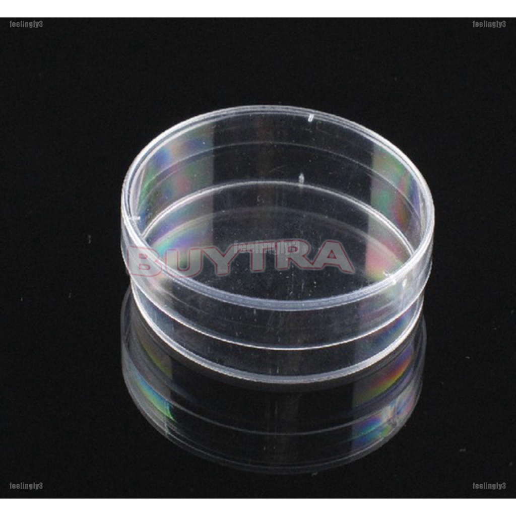 Bộ 10 Đĩa Nhựa Petri Kèm Nắp Đậy 90x15mm