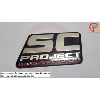 NEW - TEM NHÔM 3D SC PROJECT DÁN TRANG TRÍ XE MÁY