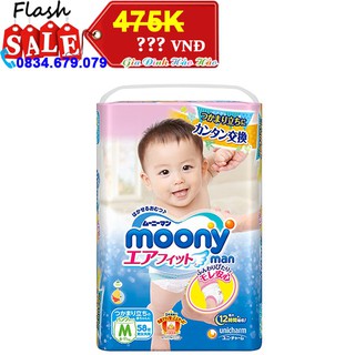 Tã quần moony m58 - cho bé 6-11 kg