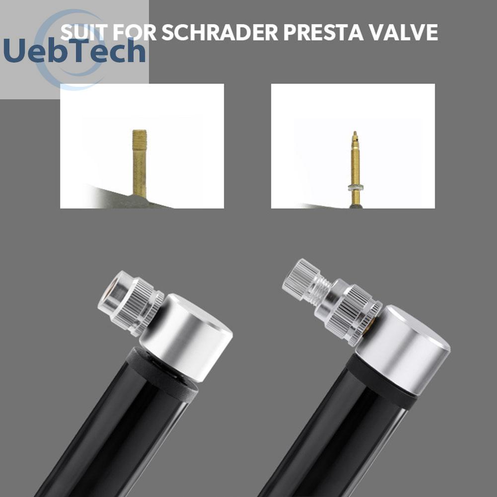 Bơm Xe Đạp Mini Cầm Tay Bằng Hợp Kim Nhôm Uebtech