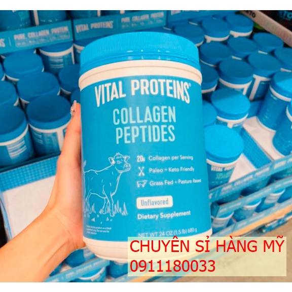 Bột collagen Vital Proteins Collagen Peptides 680g