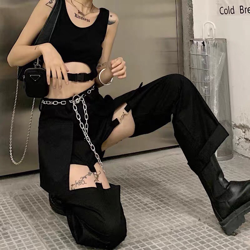 Quần ulzzang phong cách LISA BLACKPINK sexy cá tính thiết kế độc lạ 2022 | BigBuy360 - bigbuy360.vn