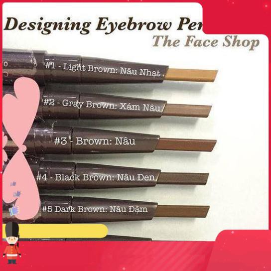 Chì kẻ chân mày 2 đầu The Face Shop Designing Eyebrow Pencil Hàn Quốc. haphong