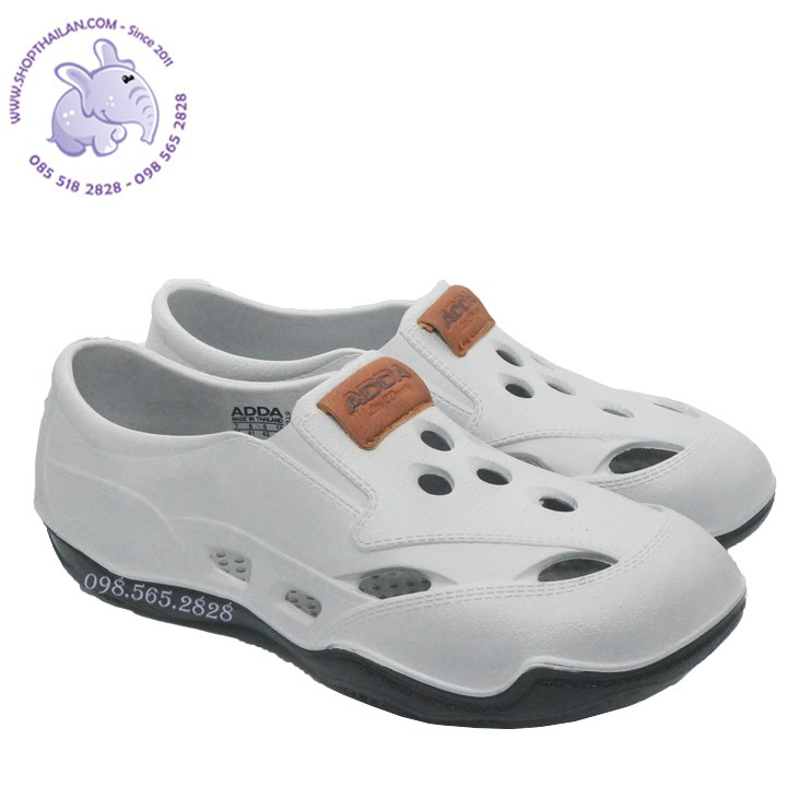 Giày nhựa mềm cao cấp Thái Lan nam,ADDA 2DENSITY-5TD68, nhựa mềm đúc nguyên khối,nhẹ, êm,đế lót có gai massage.