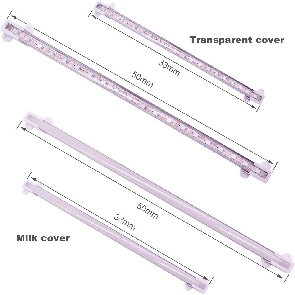 Thanh Đèn LED Vỏ Nhôm Cứng WS2811 WS2812B Nhiều Màu Sắc Dùng Trang Trí