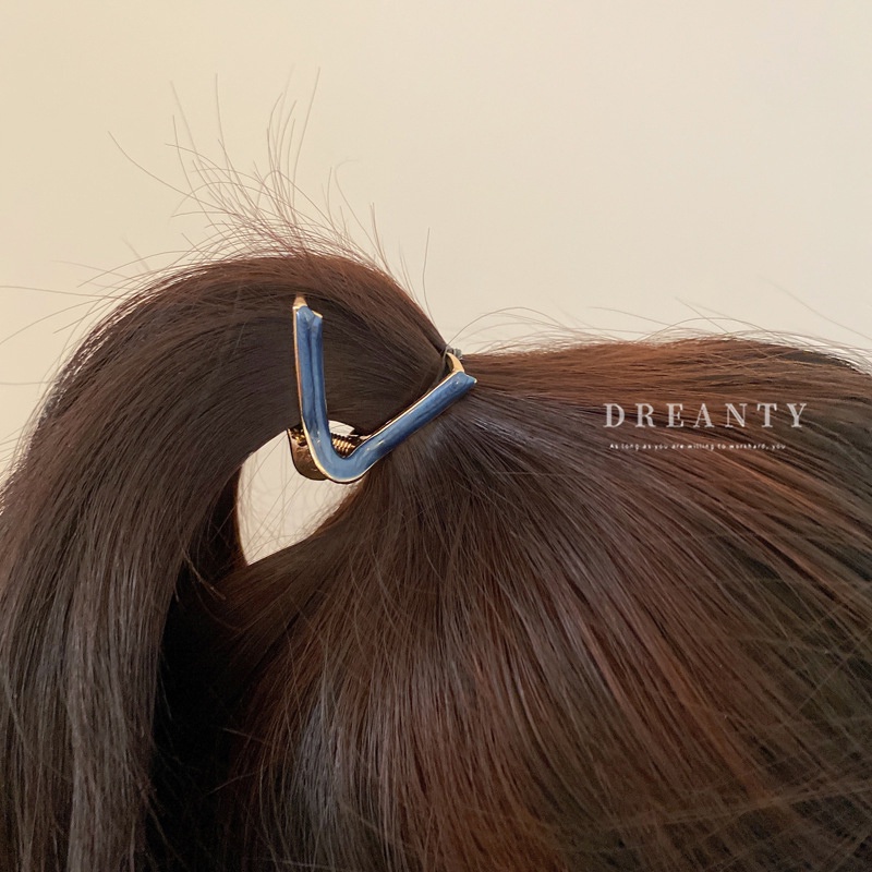 Kẹp Tóc Hình Tam Giác / Cá Mập Đơn Giản Sáng Tạo Thời Trang