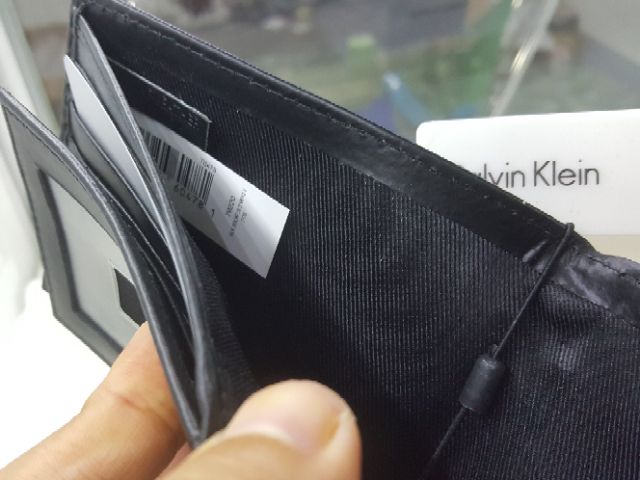 Set Ví da nam Calvin Klein Ck đen chính hãng nhập Mỹ