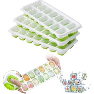 [Thanh Lý] Khay làm đá Silicon có nắp đậy