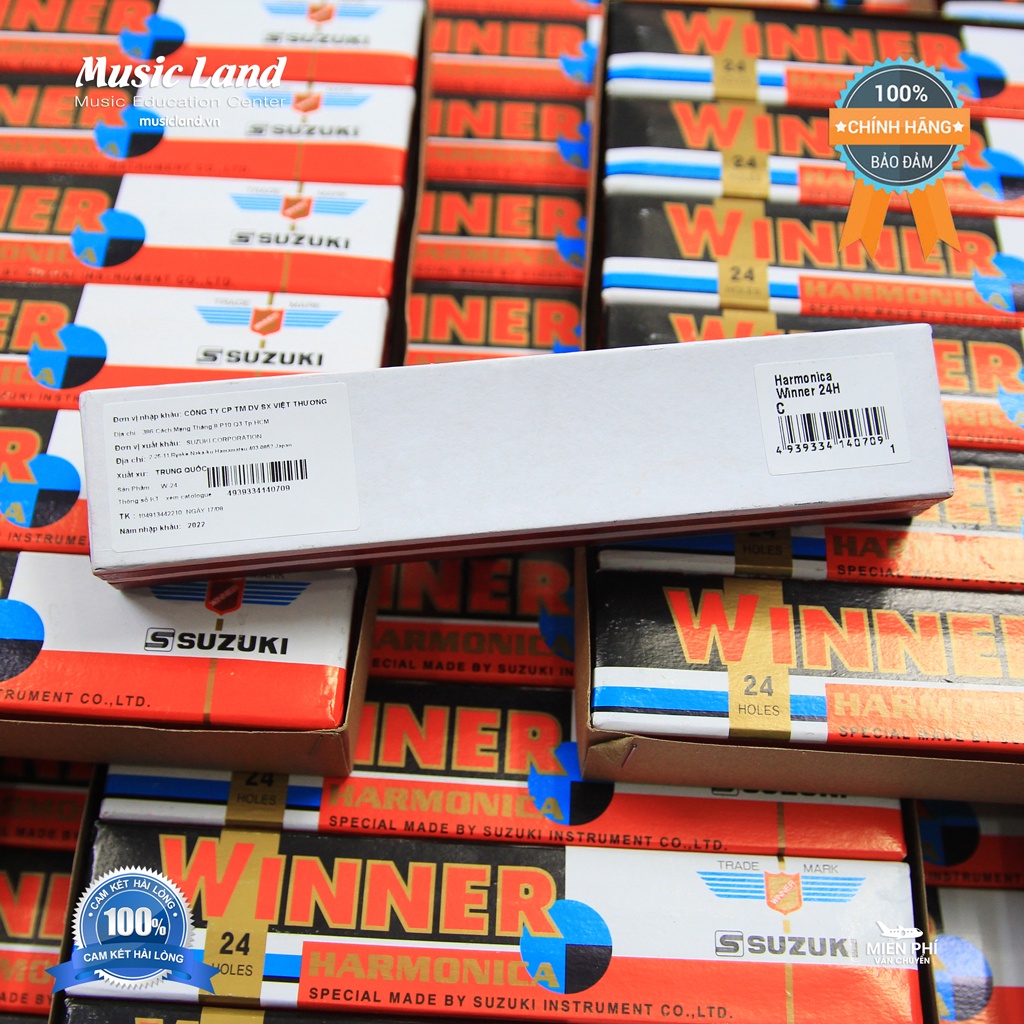 Kèn Harmonica Suzuki Winner W-24 – Chính Hãng