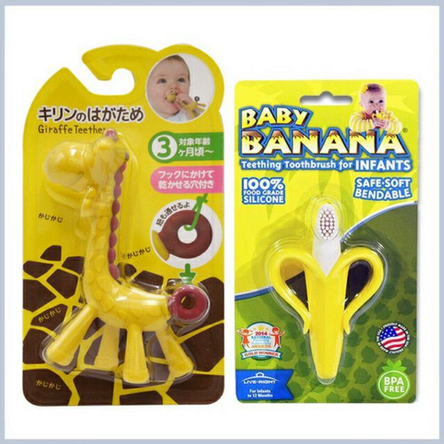 Gặm nướu hươu / chuối cho bé