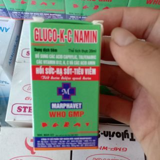 1 lọ gluco k c namin 20 ml hồi sức hạ sốt tiêu viêm