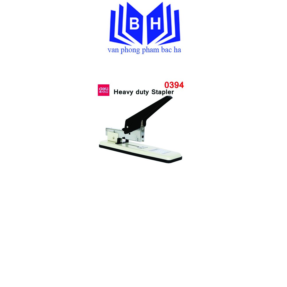 Dập Ghim/ Bấm ghim Deli E0394 Dập Ghim Trung Dập Được 80 Tờ Bóng Đẹp Chuyên Dùng Để Đóng Sổ Sách Tài Liệu - 0394