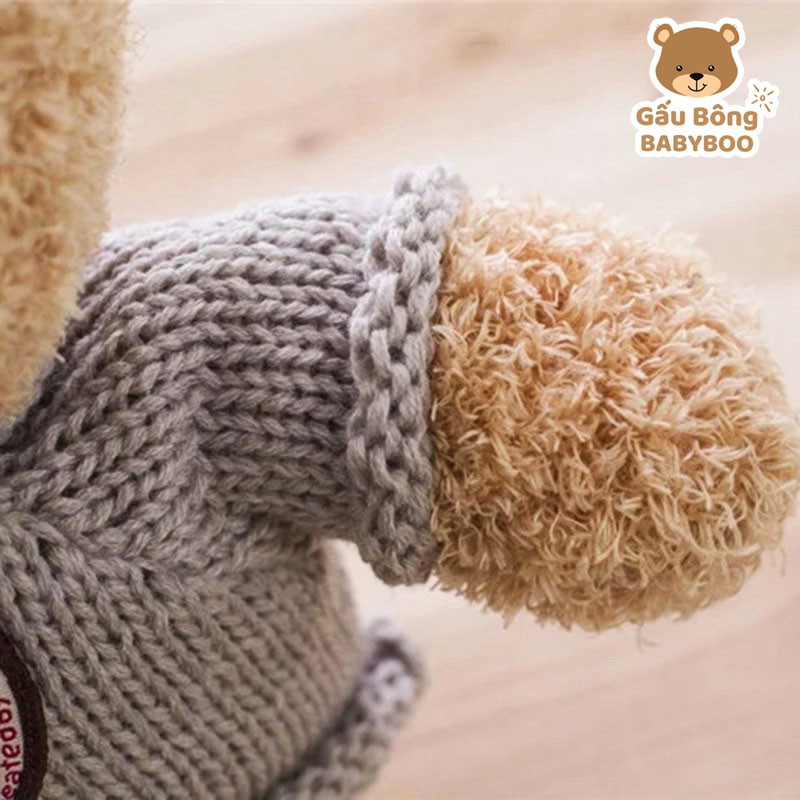 Gấu Bông Teddy Head Tales Lông Xù Cao Cấp BABYBOO – Thú Nhồi Bông Quà Tặng Yêu Thương Cho Bé