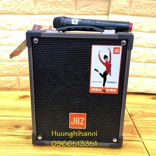 Loa karaoke mini JBZ 106 vỏ gỗ, hát karaoke hay, giá rẻ tặng kèm 1 micro không dây